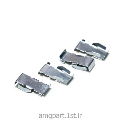 تصویر از پولک صدا گیر لنت جلو پراید (ناخنی)- استیل - خورشید